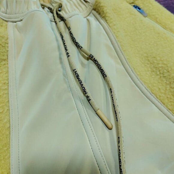 Free People Game Time Fleece Elastic Waist Wide Leg Pants Women's Size Small - Picture 8 of 16